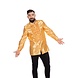 Disco Blouse Ruches Oranje Dames Disco Blouse Ruches Oranje Dames