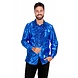 Disco Blouse Ruches Blauw Disco Blouse Ruches Blauw