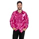 Disco Blouse Ruches Fuchsia Disco Blouse Ruches Fuchsia