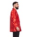 Disco Blouse Ruches Rood Dames Disco Blouse Ruches Rood Dames