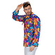 Disco Shirt Jaren 70 Gekleurd Disco Shirt Jaren 70 Gekleurd