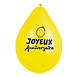 Ballonnen Fruit Joyeux Anniversaire Dubbelzijdig 25cm 6st Ballonnen Fruit Joyeux Anniversaire Dubbelzijdig 25cm 6st