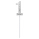 1 Jaar Taarttopper Diamant 10,5cm 1 Jaar Taarttopper Diamant 10,5cm