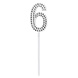 6 Jaar Taarttopper Diamant 10,5cm 6 Jaar Taarttopper Diamant 10,5cm