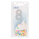 8 Jaar Taarttopper Diamant 10,5cm 8 Jaar Taarttopper Diamant 10,5cm