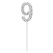 9 Jaar Taarttopper Diamant 10,5cm 9 Jaar Taarttopper Diamant 10,5cm