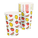 Bekers Fruit Papier 210Ml 8st Bekers Fruit Papier 210Ml 8st