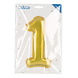 Gouden 1 Jaar Stickers Folieballon 20cm Gouden 1 Jaar Stickers Folieballon 20cm