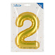 Gouden 2 Jaar Stickers Folieballon 20cm Gouden 2 Jaar Stickers Folieballon 20cm