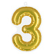 Gouden 3 Jaar Stickers Folieballon 20cm Gouden 3 Jaar Stickers Folieballon 20cm