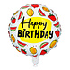 Happy Birthday Helium Ballon Fruit Dubbelzijdig 45cm Happy Birthday Helium Ballon Fruit Dubbelzijdig 45cm