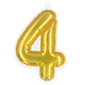 Gouden 4 Jaar Stickers Folieballon 20cm Gouden 4 Jaar Stickers Folieballon 20cm