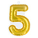 Gouden 5 Jaar Stickers Folieballon 20cm Gouden 5 Jaar Stickers Folieballon 20cm