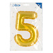 Gouden 5 Jaar Stickers Folieballon 20cm Gouden 5 Jaar Stickers Folieballon 20cm
