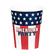 Amerika Bekers Party Papier 210ml 10st Amerika Bekers Party Papier 210ml 10st