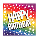 Gekleurde Happy Birthday Servetten 33cm 20st Gekleurde Happy Birthday Servetten 33cm 20st