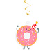 Donut Hangdecoratie 85cm 3st Donut Hangdecoratie 85cm 3st