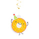 Donut Hangdecoratie 85cm 3st Donut Hangdecoratie 85cm 3st