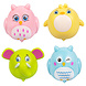 Uitdeelcadeautjes Race Dieren 5cm 4st Uitdeelcadeautjes Race Dieren 5cm 4st