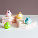 Uitdeelcadeautjes Race Dieren 5cm 4st Uitdeelcadeautjes Race Dieren 5cm 4st