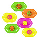 6 Lipfluitjes 4x6cm 6 Lipfluitjes 4x6cm