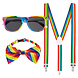 Regenboog Kostuum Set 3 delig Regenboog Kostuum Set 3 delig