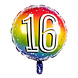 Regenboog Cijfer Ballon 16 Jaar 45cm Regenboog Cijfer Ballon 16 Jaar 45cm