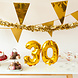 Gouden Cijfer Ballon 2 Jaar 86cm Gouden Cijfer Ballon 2 Jaar 86cm