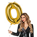 Gouden Cijfer Ballon 0 Jaar 86cm Gouden Cijfer Ballon 0 Jaar 86cm