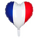 Helium Ballon Frankrijk Hart 45cm Helium Ballon Frankrijk Hart 45cm
