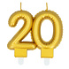Gouden Kaars 20 Jaar 8cm Gouden Kaars 20 Jaar 8cm