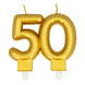 Gouden Kaars 50 Jaar 8cm Gouden Kaars 50 Jaar 8cm