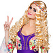 Blonde Hippie Pruik Met Hoofdband Blonde Hippie Pruik Met Hoofdband