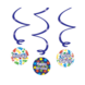 Swirl decorations Happy birthday cartoon 3st 14cm Swirl decorations Happy birthday cartoon 3st 14cm