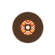 Flower Power Deurbord 50cm Flower Power Deurbord 50cm