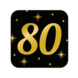 Deurbord 80 Jaar 50cm Deurbord 80 Jaar 50cm