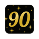 Deurbord 90 Jaar 50cm Deurbord 90 Jaar 50cm