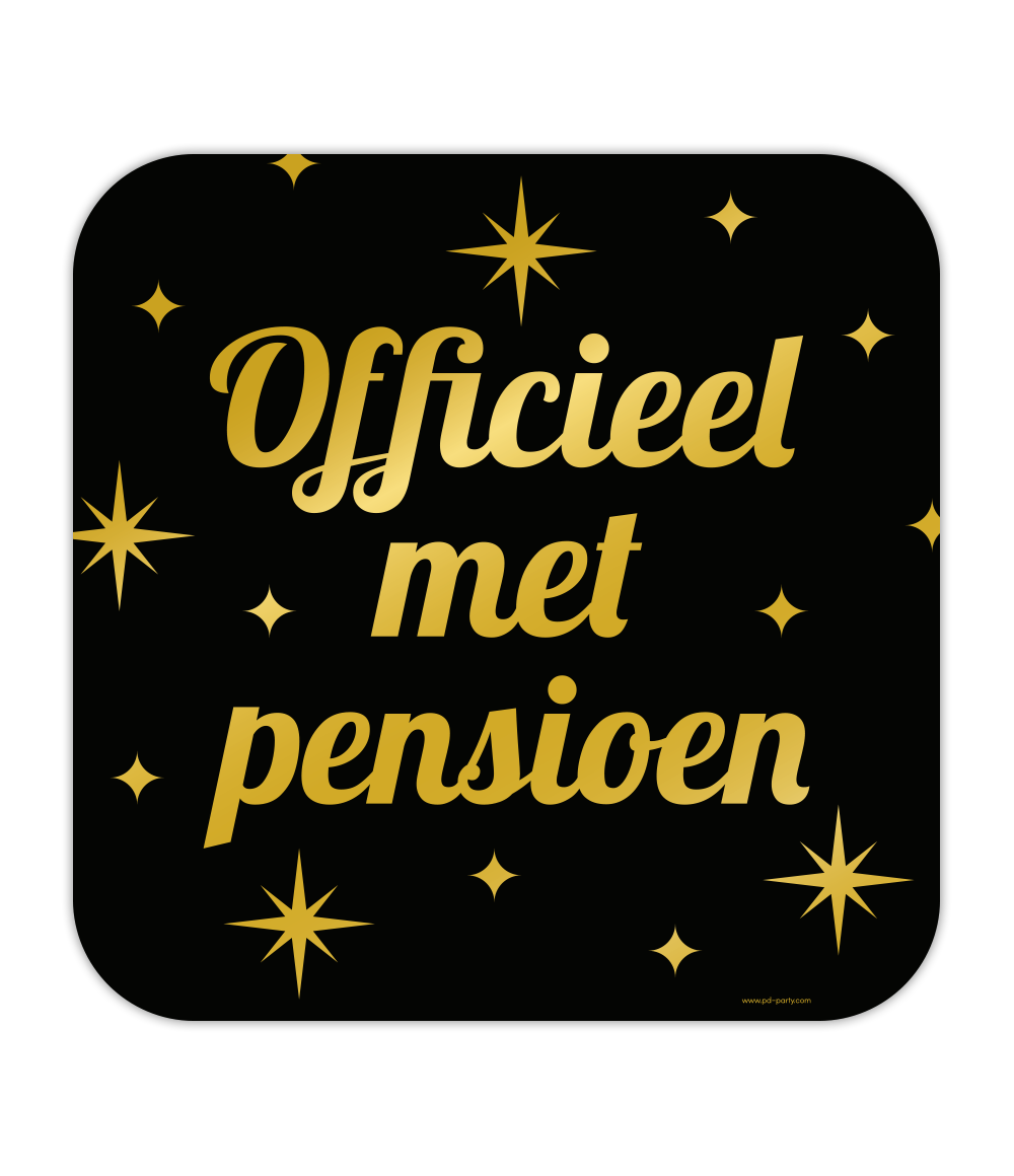 Pensioen Deurbord 50cm Partywinkel