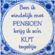 Delftsblauw Tegel Pensioen Kut 15cm Delftsblauw Tegel Pensioen Kut 15cm