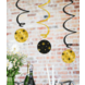 Goud Zwarte Hangdecoratie Sterren 17cm Goud Zwarte Hangdecoratie Sterren 17cm