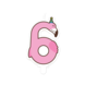 Flamingo Kaars 6 Jaar Flamingo Kaars 6 Jaar