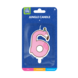 Flamingo Kaars 6 Jaar Flamingo Kaars 6 Jaar