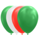 Groen Wit Rode Ballonnen 30cm 10st Groen Wit Rode Ballonnen 30cm 10st