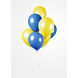 Blauw Gele Ballonnen 30cm 10st Blauw Gele Ballonnen 30cm 10st