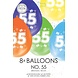 Gekleurde Ballonnen 55 Jaar 30cm 8st Gekleurde Ballonnen 55 Jaar 30cm 8st