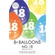 Gekleurde Ballonnen 18 Jaar 30cm 8st Gekleurde Ballonnen 18 Jaar 30cm 8st