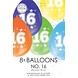Gekleurde Ballonnen 16 Jaar 30cm 8st Gekleurde Ballonnen 16 Jaar 30cm 8st