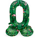 Cijfer Ballon 0 Jaar Jungle Met Standaard Leeg 72cm Cijfer Ballon 0 Jaar Jungle Met Standaard Leeg 72cm