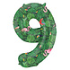 Cijfer Ballon 9 Jaar Jungle Leeg 86cm Cijfer Ballon 9 Jaar Jungle Leeg 86cm