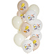 Ballonnen Congrats Bloemen 33cm 12st Ballonnen Congrats Bloemen 33cm 12st